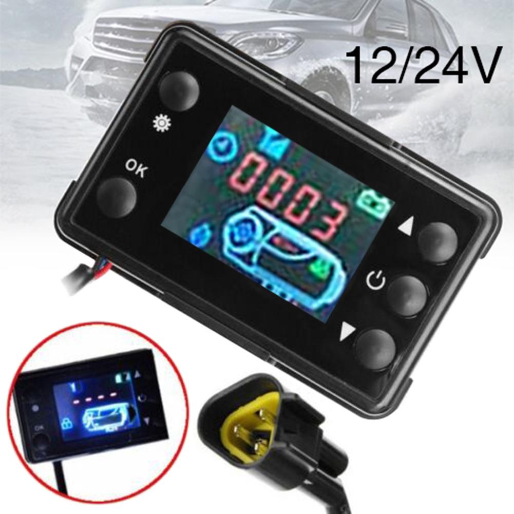 Dieselvärmare tillbehör 12v 24v bilvärmare switch controller lcd monitor switch värmare controller för bilspår luftdiesel