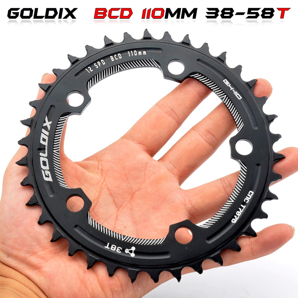 GOLDIX-plato de bicicleta de carretera, ancho estrecho, 38T-58T, plato de bicicleta, accesorios de manivela, BCD 110BCD