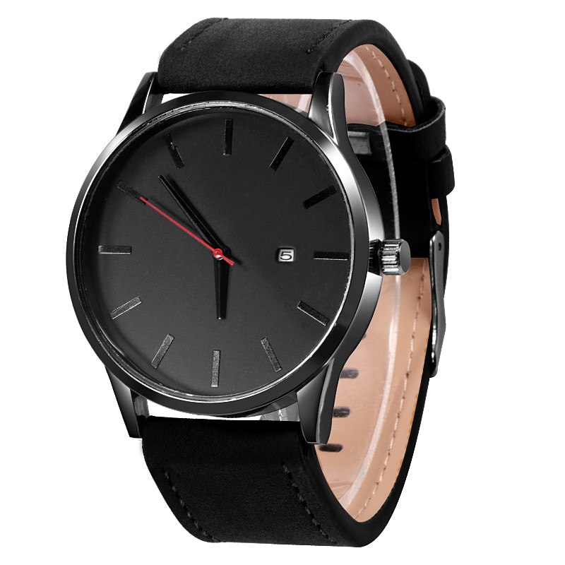 Montre hombre herrklockor läder sport quartz klocka herr casual man erkek kol saati armbandsur relogio masculino