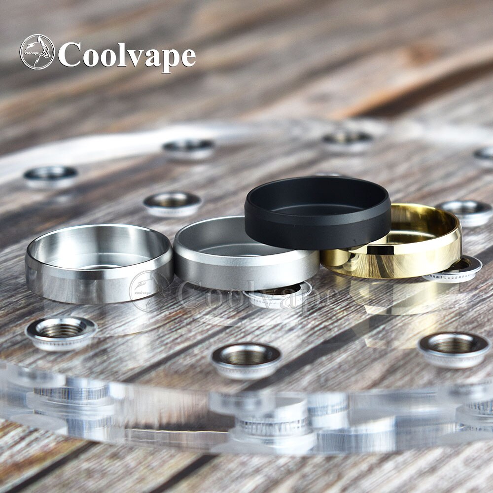 Coolvape 24mm Armor Beauty Ring POM PEI dissipatore di calore in acciaio inossidabile 316 per atomizzatore rda rta 22mm con accessori per serbatoio del flusso d&#39;aria