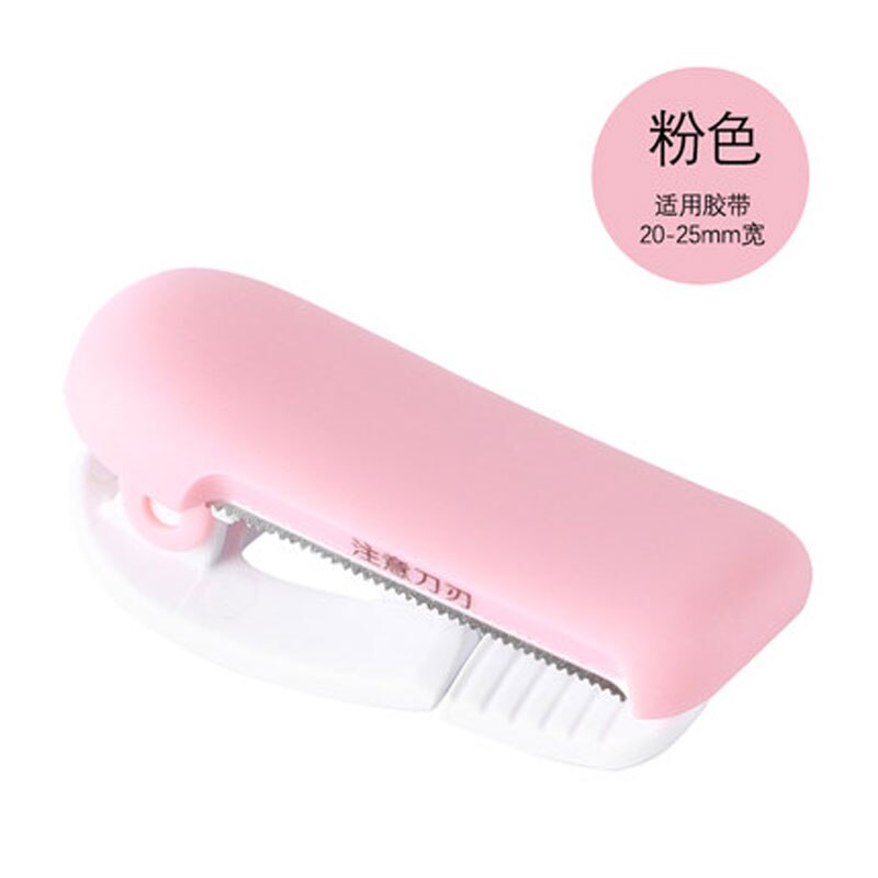 1PCS Cute Japanese Stationery Mini Washi Tape Dispenser Kawaii Portable Plastic Office Scotch Tape Cutter School Supplies: NO3