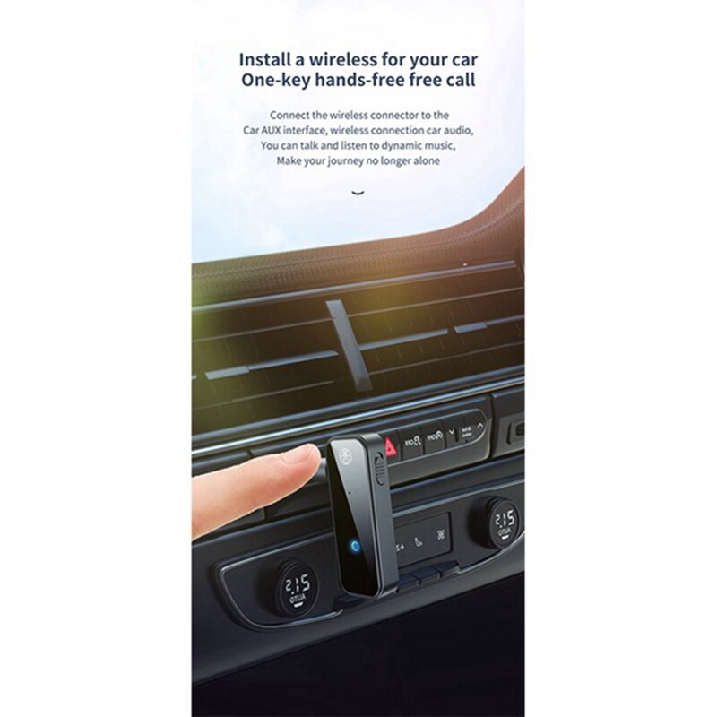 Bluetooth 5.0 Auto Zender Ontvanger Auto Zender Ontvanger Met Edr 3.5Mm Audio Adapter En Voor Auto Stereo