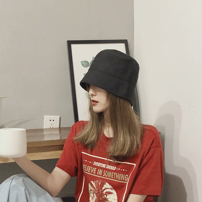 Coton lin femmes fille plaine seau chapeau blanc femme Panama printemps crème solaire casquette de pêche pêcheur bassin chapeau