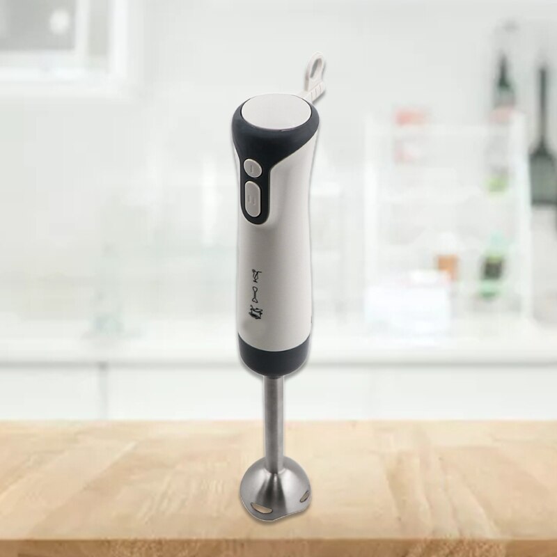 Hand Blender Mixer 600W Handheld Blender w/ 1 Handheld Blender 1 Chopping Bowl 1 Blending Beaker 1 Whisk EU Plug