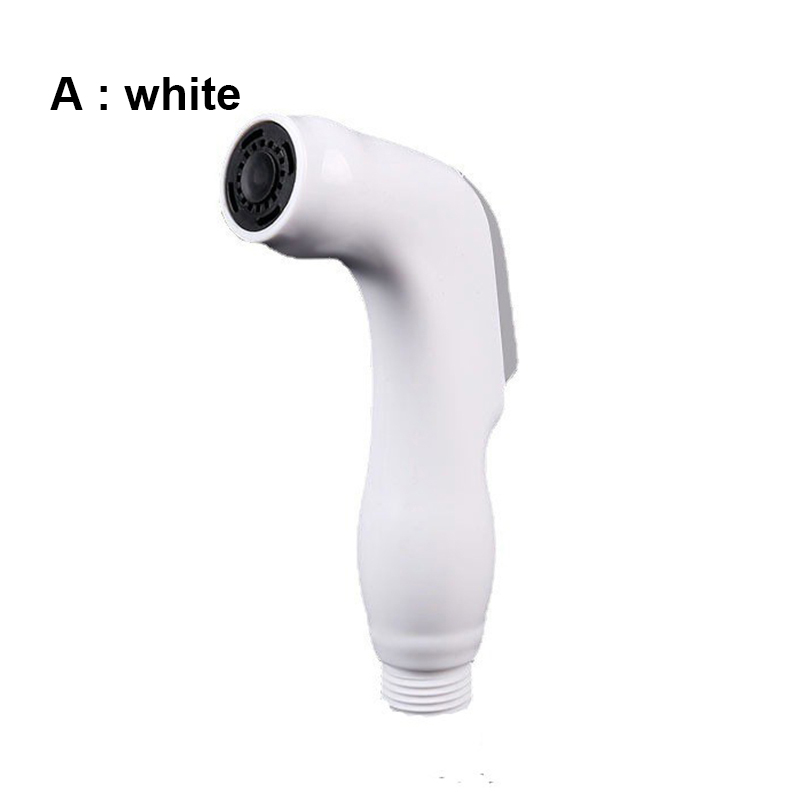 7 arten selbst sauber Handheld Bad Bidet Dusche Kopf Wc Sprayer Wasserhahn Spritzpistole ABS wasser schlauch rohr für waschen wc sitz c: WHITE