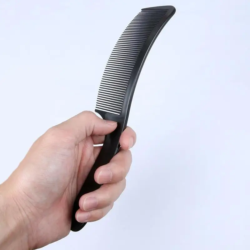 Afeitadora curvada , cortadora de pelo, peine de corte de peluquero, cepillo Antiestático de corte de pelo de peluquería