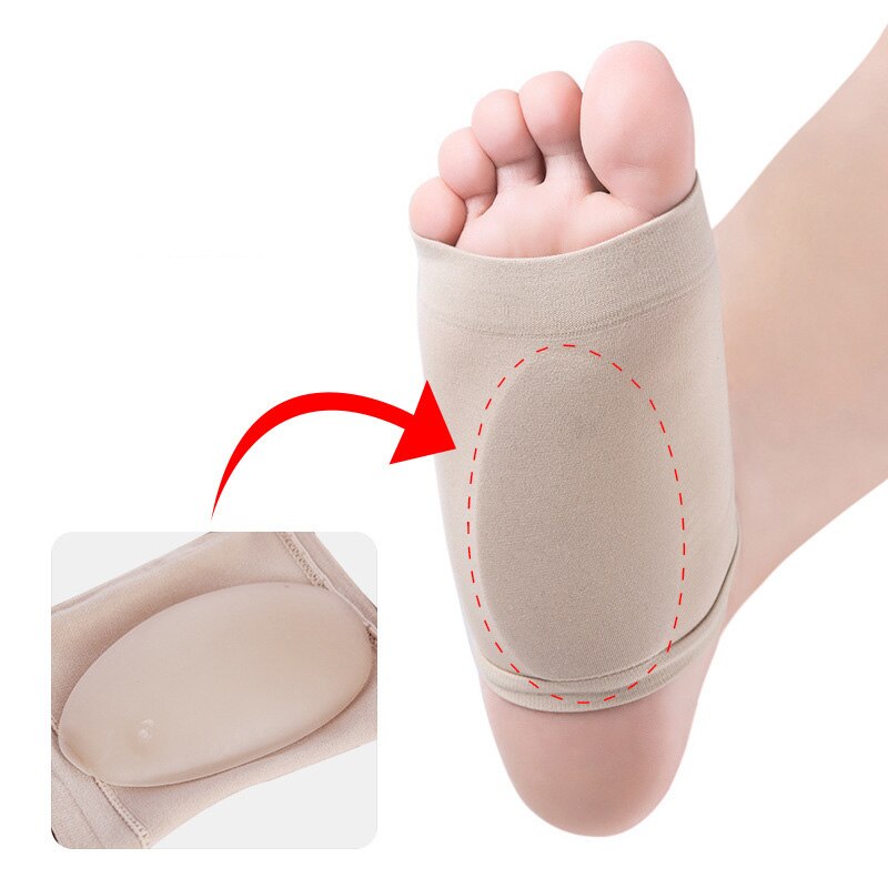 2 Pcs Gel Plantaire Fasciitis Arch Ondersteuning Mouwen Kussen Voet Pijn Orthopedische Hak Binnenzool Siliconen Pads Care Tool Voeten Protector