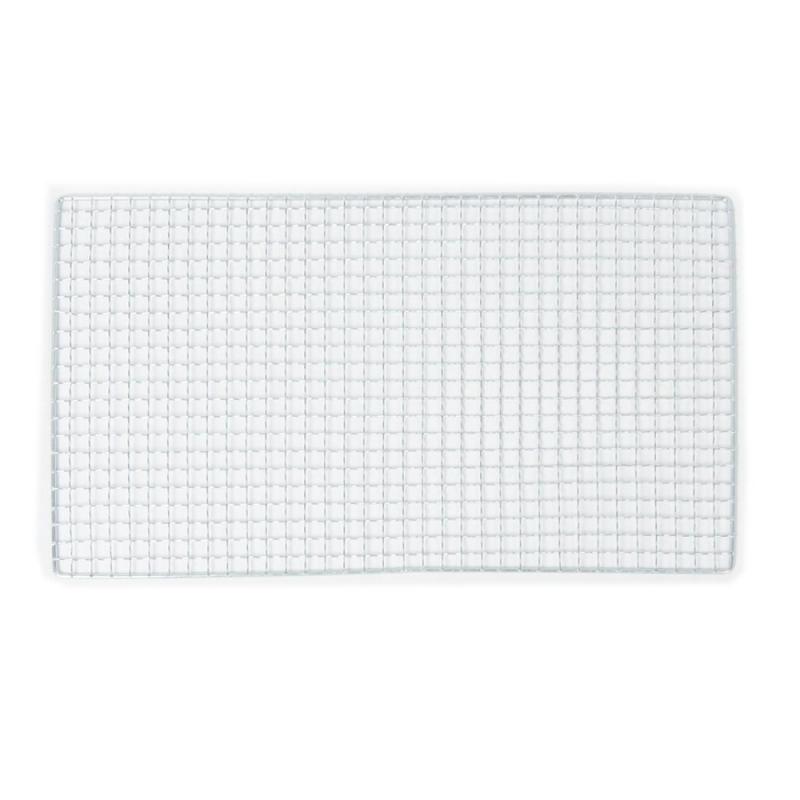 Metall fyrkantig grill 1pc grillnät nonstick rostfritt stål grilltrådnät 40cm x 25cm bbq -verktyg grilltillbehör