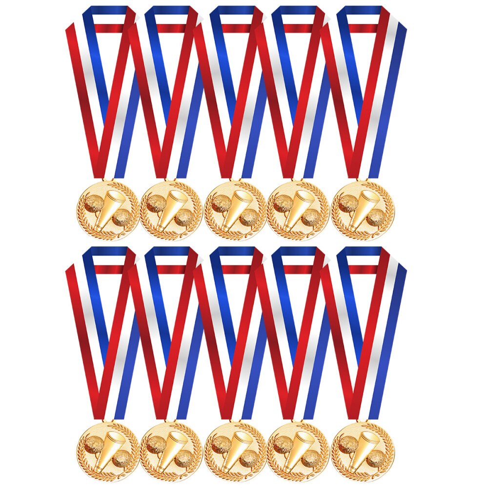 10 Uds medallas duraderas y creativas de premio para profesores universitarios, competencia de porristas