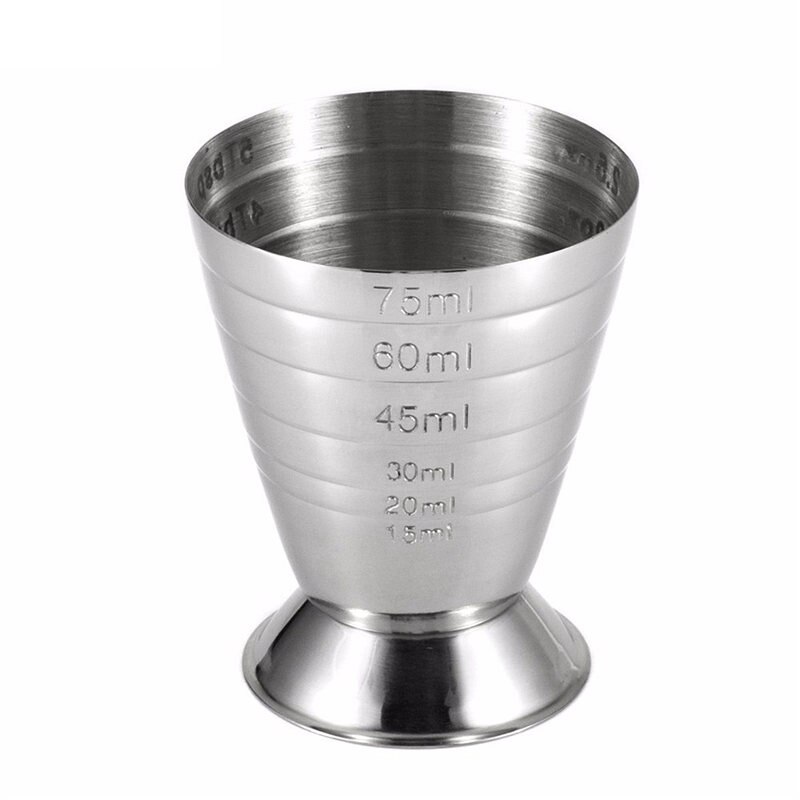 Measuring Shot Cup Ounce Jigger Bar Cocktail Drink Mixer Liquor Measuring Cup Mojito Measurer Milk Coffee Mug Stainless: Default Title