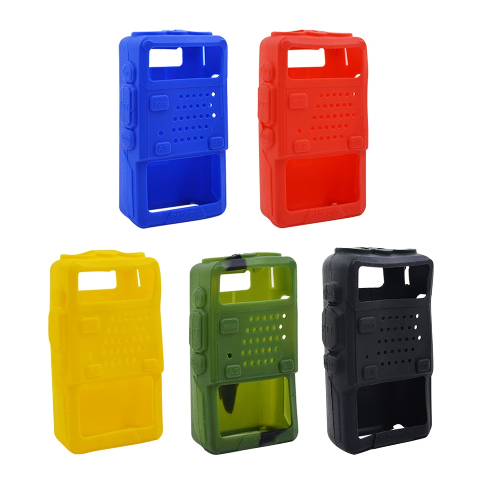 CHIPAL Soft Case Holster Silicone Handheld Cover Shell for Baofeng Two Way Mobile Radio UV5R 5RA 5RB 5RC 5RD TYT THF8