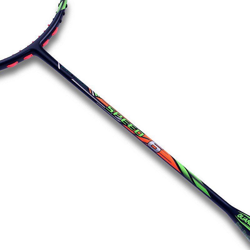 8U 65G Badminton Racket Full Carbon Ultralight Offensive Single Paddle Speed Force Racket With Over Grip Box 22-30 LBS