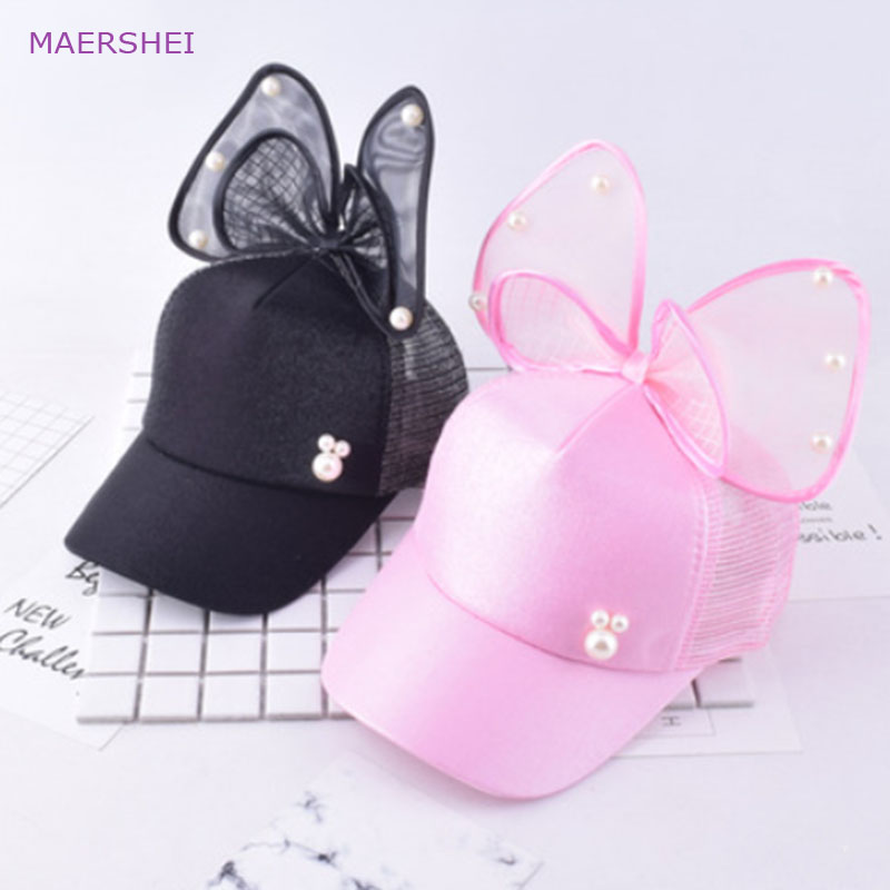 Maershei børn baseball kasket perle net cap casquette pige kasketter snapback