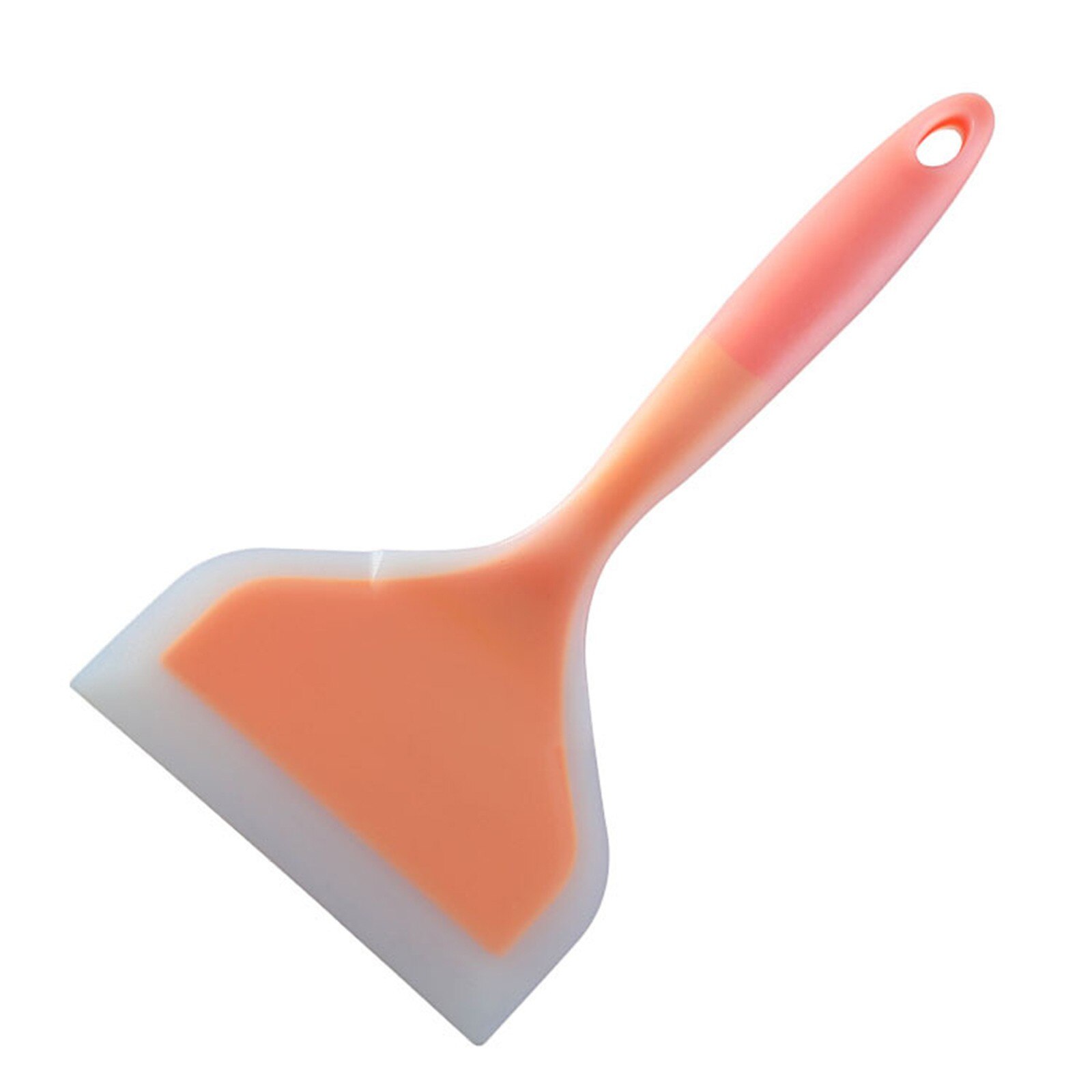 25#  orange håndsilikone spatel silikone pandekager skovl nonstick wide turner let at rengøre let høj temperaturværktøj