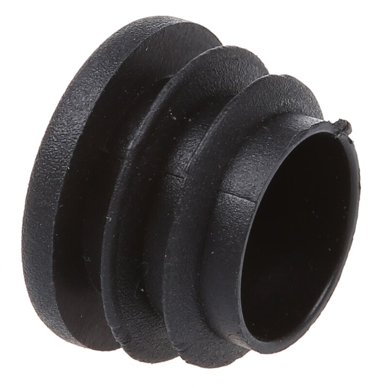 Stoel tafelpoten 25mm diameter plastic dop ronde geribbelde buisinzetstuk 10 stuks