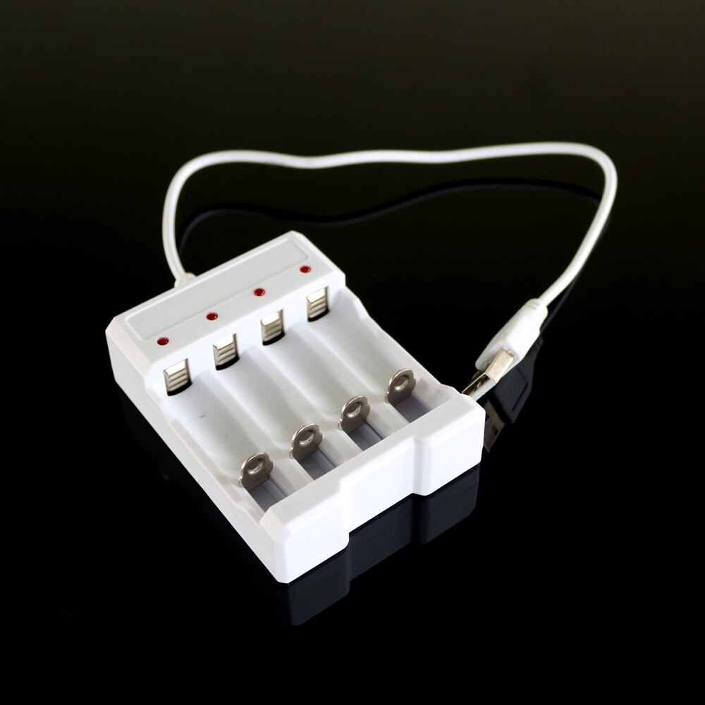 Solar Panel Outdoor Universal Battery Charger DC 5V 1A 1.2V 4 Slot AA/AAA Rechargeable Battery Charger Adapter USB Plug