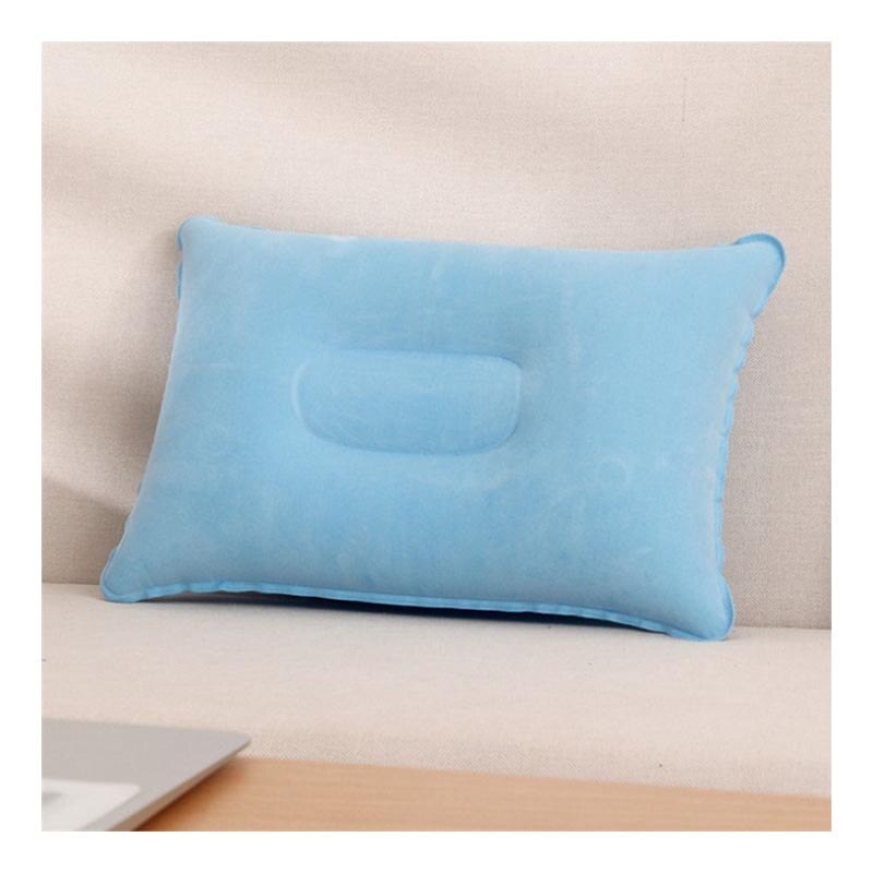 Travel Inflatable PVC Pillow Convenient Ultralight Sleep Cushion Nylon Air Pillow