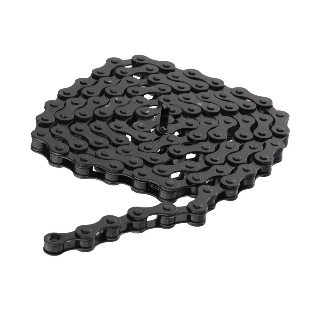 MTB BMX Fixie Road Bike Chain Single Speed Bicycle Chain 1/2&#39; X 1/8&#39; BLACK