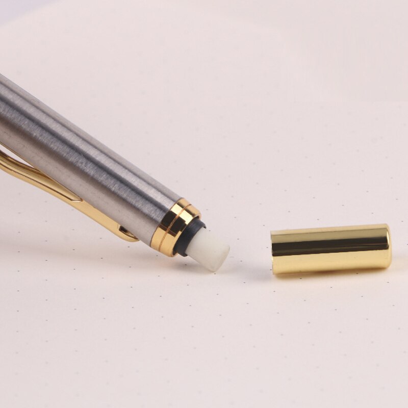 Metal Stainless Steel Mechanical Pencil 0.5mm Automatic Pencils Drawing Writing Activity Pencil Office School Stationery