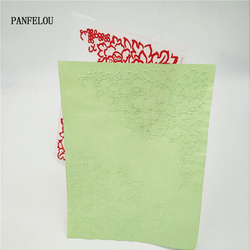 PANFELOU Easter Lace border card Embossing folders Plastic For Scrapbooking DIY Template Fondant Cake Photo Album Card Making