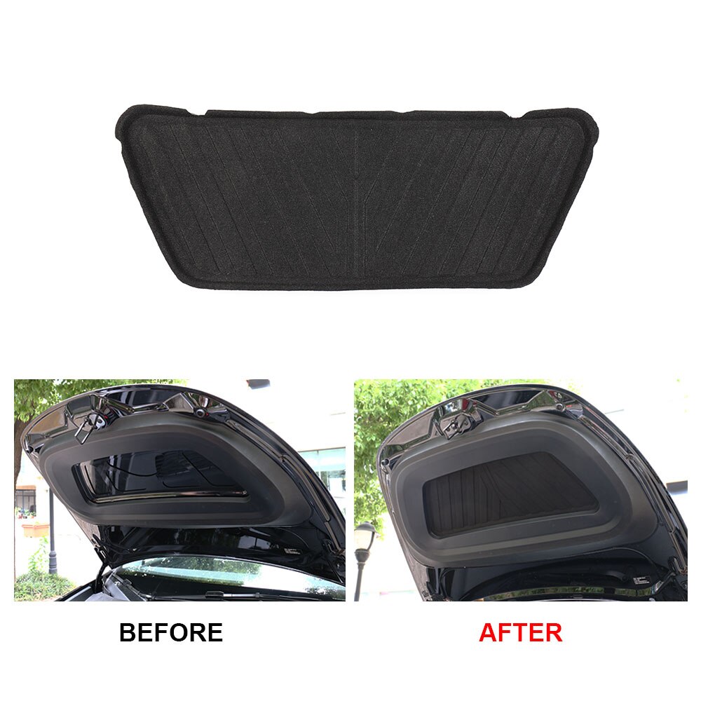 Cubierta insonorizada de algodón para capó delantero de coche, almohadilla de aislamiento acústico a prueba de golpes, para Tesla modelo Y , Interior de coche, 1 unidad
