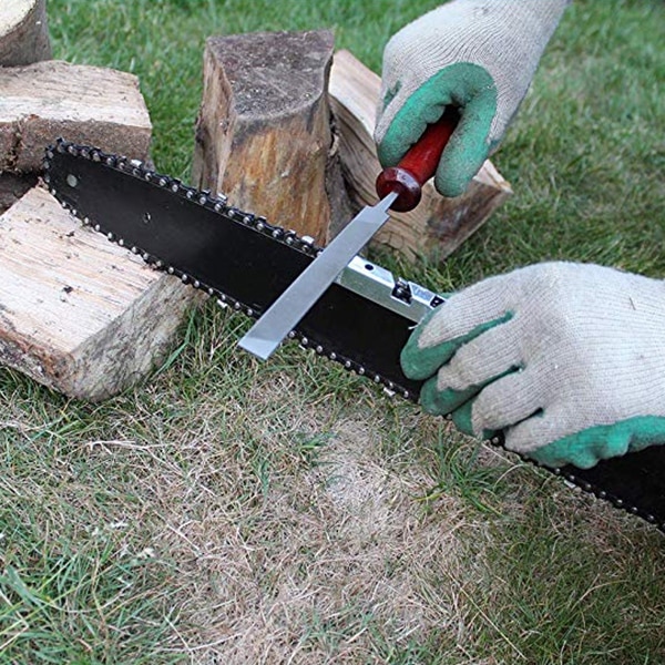 Chain Saw Sharpening Kit Chainsaw File Tool Chainsaw Sharpener File Guide Bar Depth Gauge Tool Set For Woodworking