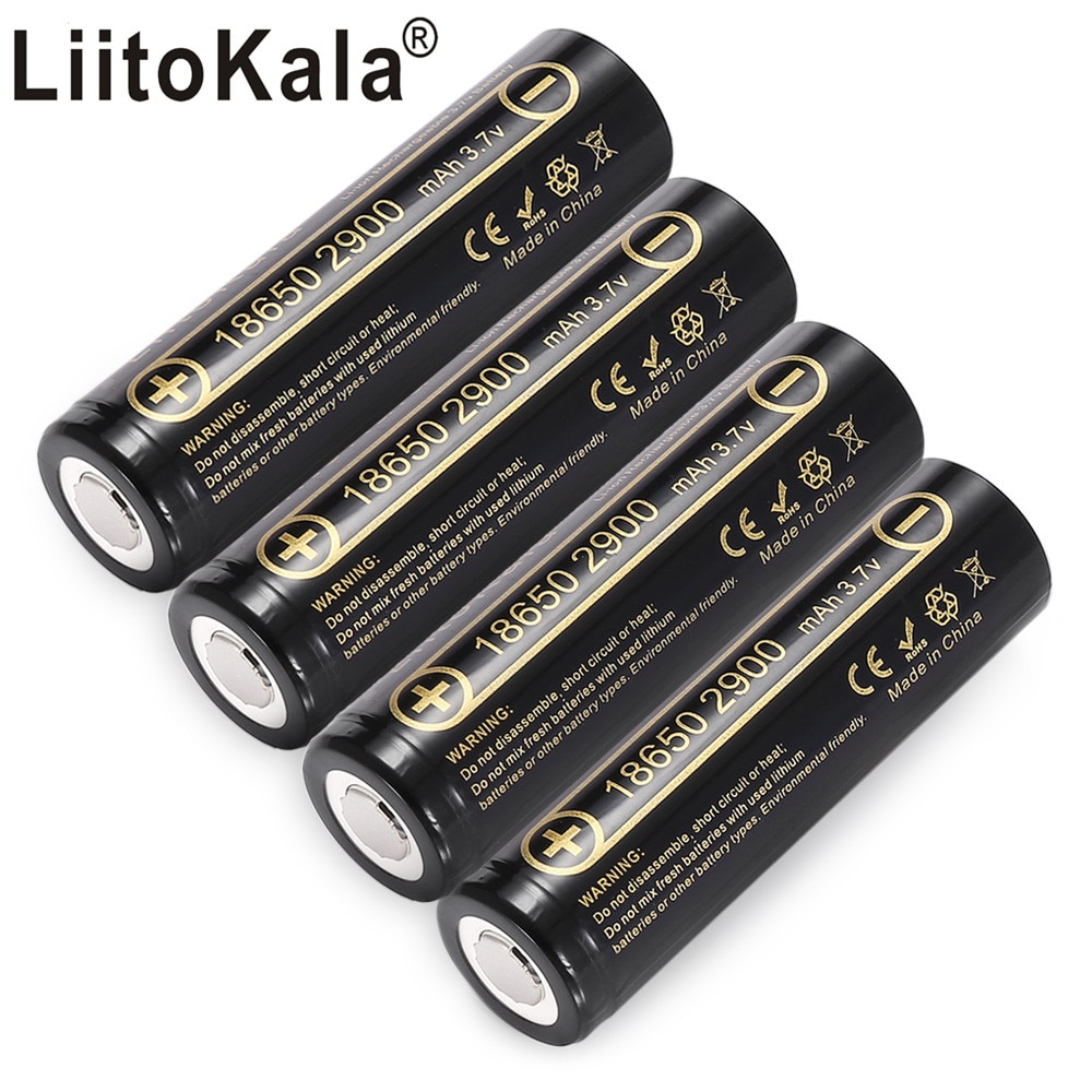 LiitoKala-pilas recargables de ion de litio, Lii-29A de 18650 mah, originales, nuevas, para INR 2900, 18650 V, 3,7 mAh