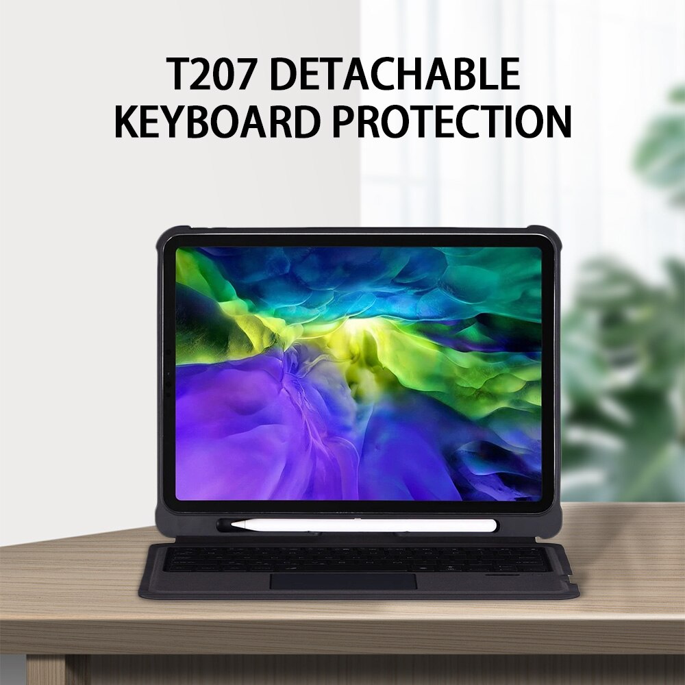 T207D Toetsenbord Beschermhoes BT3.0 Backlight Toetsenbord Afneembare Beschermhoes Vervanging Voor Ipad Pro 11)