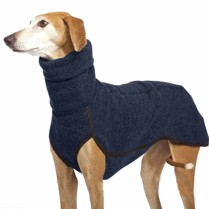 Pet inverno quente gola alta jumper camisola galgo cão engrossado roupas casaco pulôver para cães médios grandes mascotas suprimentos