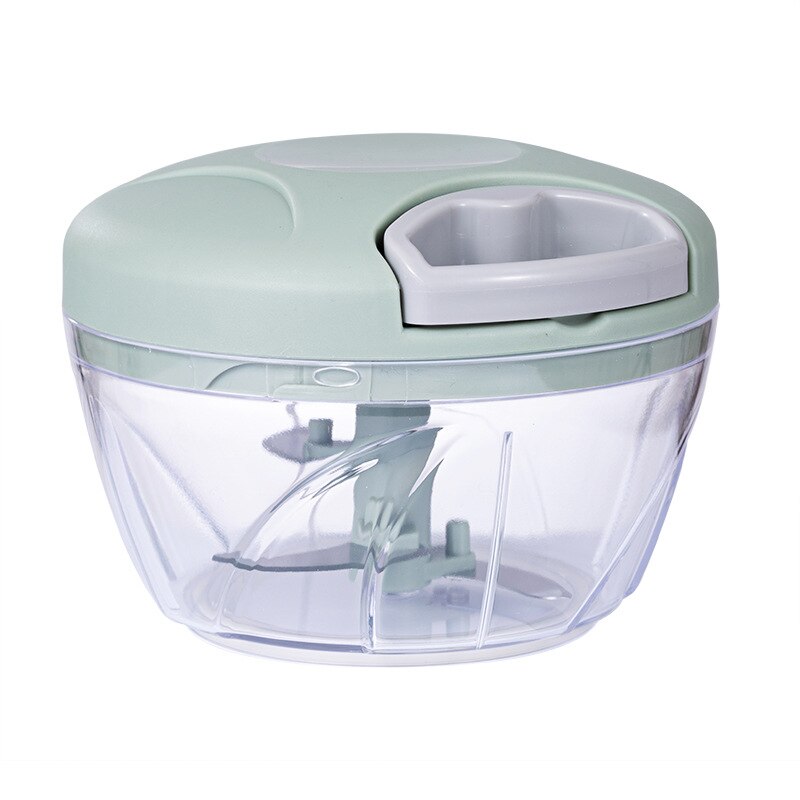 Køkkentilbehør løghakker manuel reb foodprocessor silcer shredder salatmaskine hvidløgspresser påskærer køkkenværktøj: Grøn lille