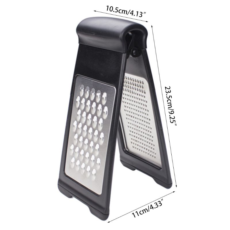 Kaas Rasp Shredder Rvs-Voedsel Rasp Voor Keuken-Plantaardige Rasp-Twee Fold Rasp-Fruit Rasp, grijs