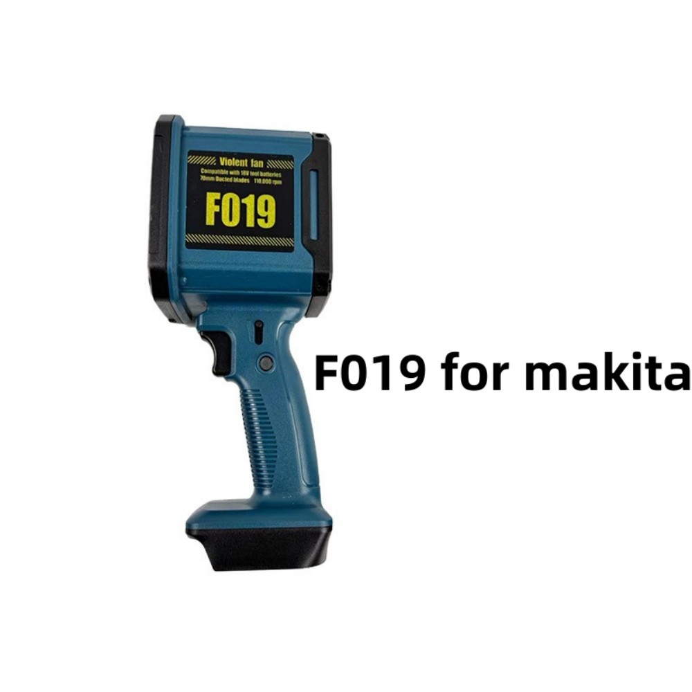 Jet-Gebläse, tragbarer heftiger Turbo-Lüfter für Makita/Dewalt/Milwaukee, 18 V, 20 V Lithium-Batterie, kabelloser Handventilator, 12-Blatt-Blatt-Blatt: verrotten