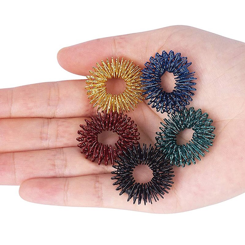 5Piece Figet Toys Anxiety Rings Stress Relief ADHD Autism Occupational Therapy Sensory Juguete Antiestres Adults Niños