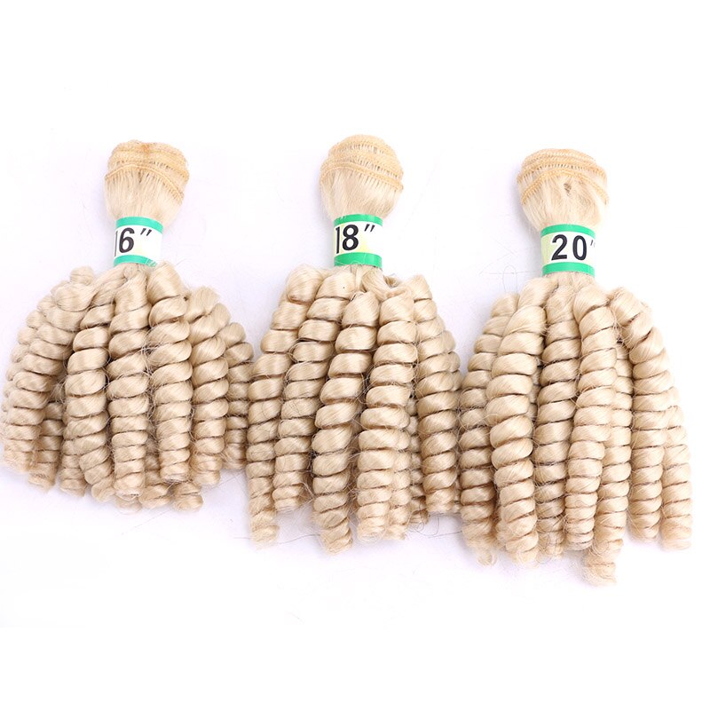 Synthetic Afro Ombre spring twist hair bundles extension 3 pieces one lot hair weaving for full head hair Dream ice’s: #613