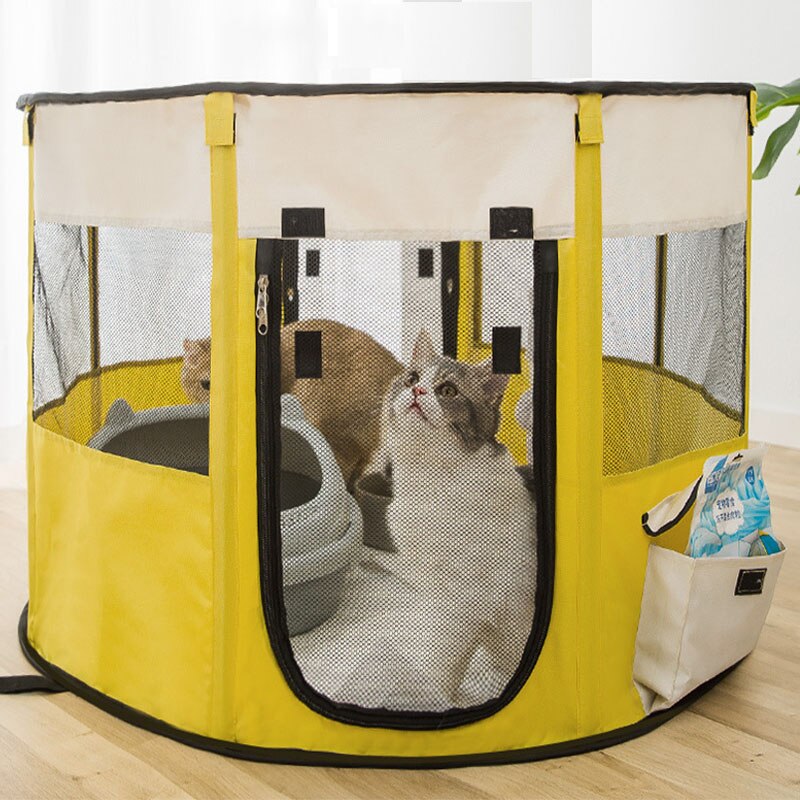 Portable collapsible dog cage, cat house, pet cage, puppy fence, small kennel, breathable tent, car kennel, outdoor large dog ho