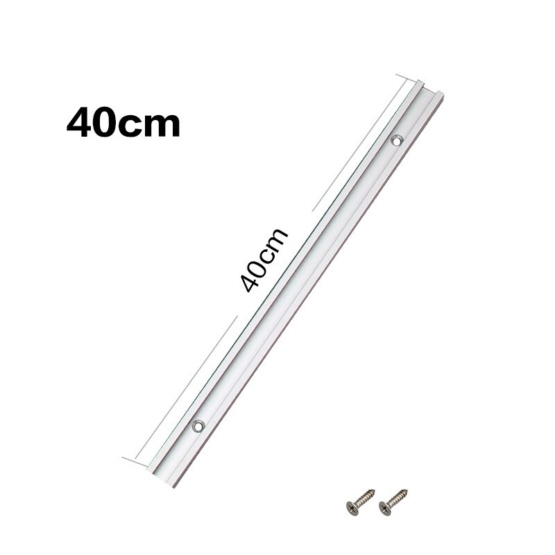 Rail d'onglet t-track 19x9.5mm pour scie de Table, outil de menuiserie: 400mm