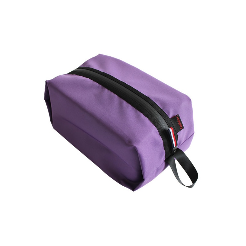 Bærbar vandtæt organizer rejsetaske sko taske skab organizer strand opbevaring taske legetøj taske sko sortering tasker organizer tasker: Lilla