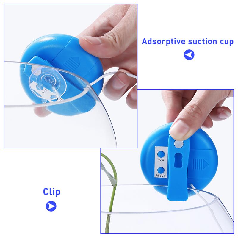 Alta precisão termômetro digital à prova dwaterproof água tanque de peixes aquário termômetro display digital otário termômetro eletrônico