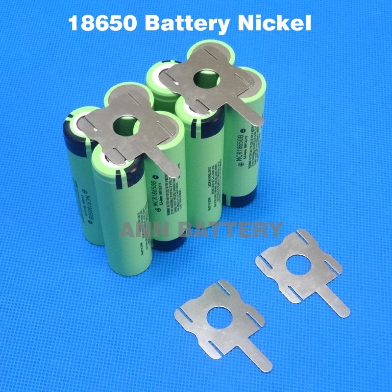 18650 batteria nichel placcato cintura celle Cilindriche Ni piastra batterie Al Litio nichel nastro Per 18650 2S2P 7.4V batteria delle cellule pacchetto