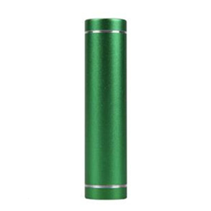 Bærbar højeffektiv 18650 batterier powerbank usb ekstern batteripakke: Grøn