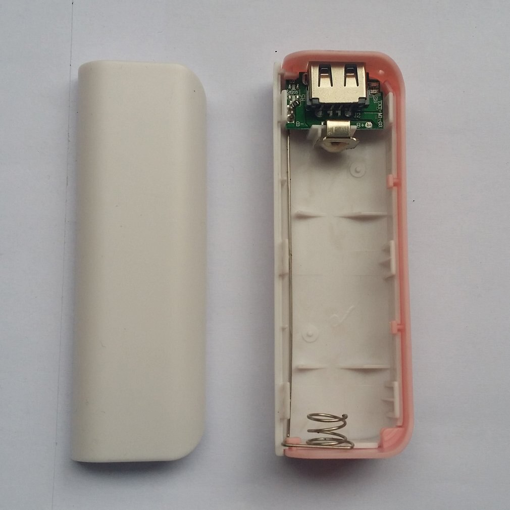 Rose batterie externe coque soudure gratuite Ports USB batterie externe PCB chargeur boîtier bricolage Kits alimentés par 2600mAh 18650 batterie