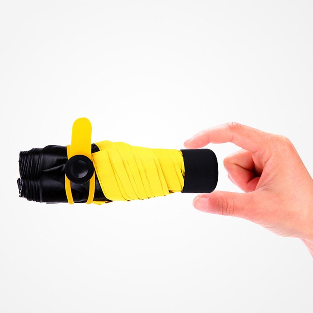 Pequeño paraguas plegable portátil de 180g, a la , Mini paraguas de bolsillo para mujer, impermeable, a prueba de viento, protección UV, paraguas de viaje