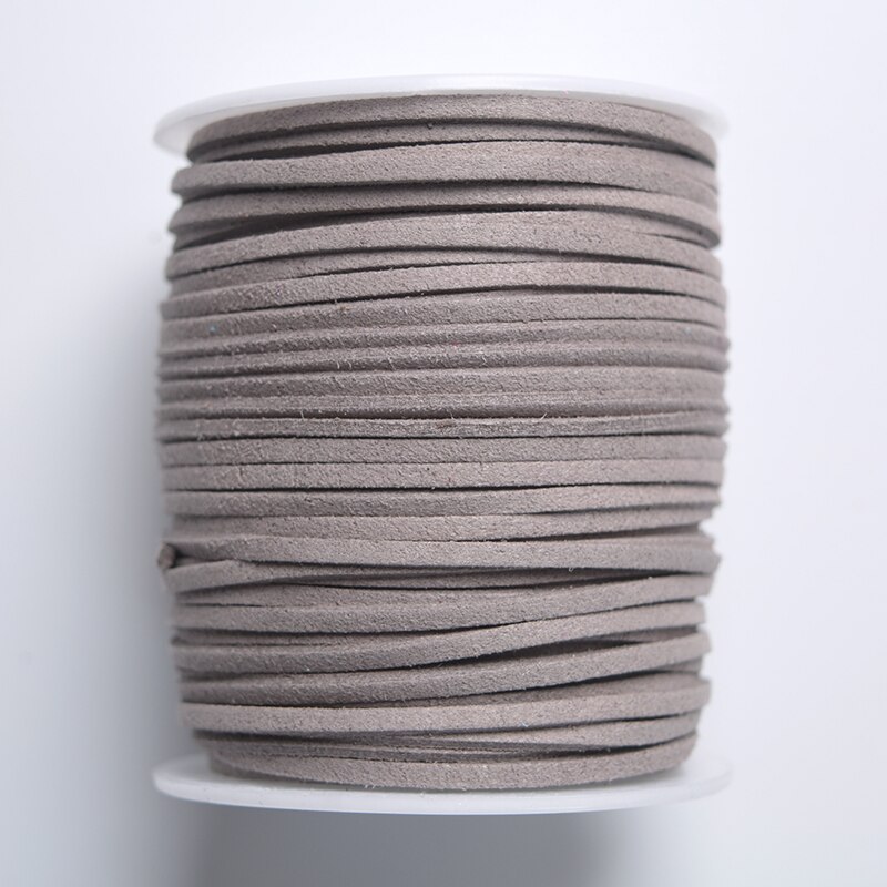 50 yards fint imiteret ruskind lædertråd tråd kvast buket emballagemateriale reb til halskæder & armbånd diy håndværk: G