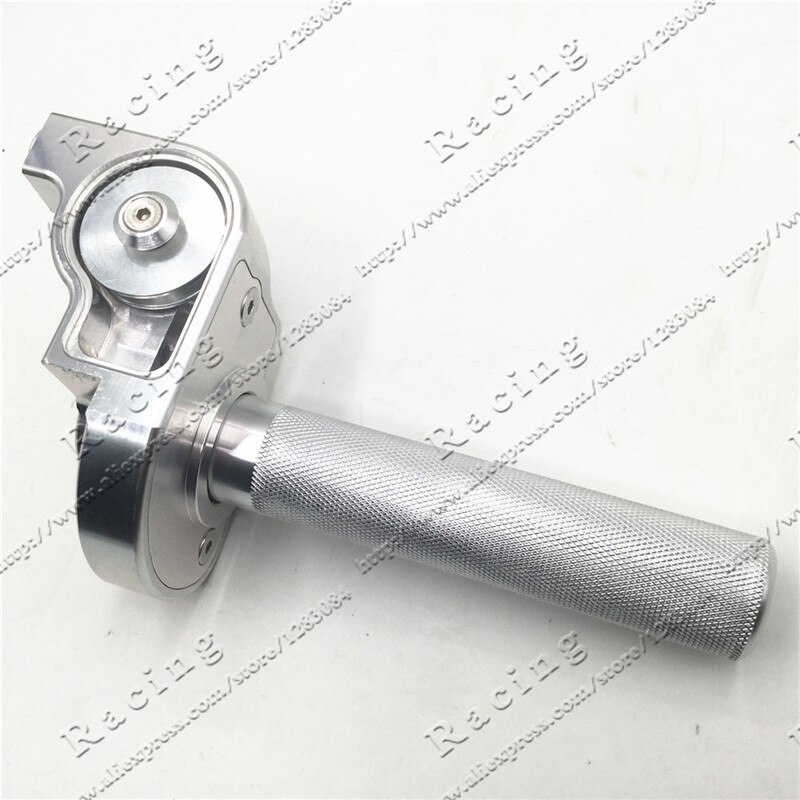 22mm Manubrio CNC Valvola A Farfalla in Alluminio presa Rapido twister Accontentarsi di CRF50 70 110 IRBIS 125 250 sporco fossa bicicletta moto motocross: argento