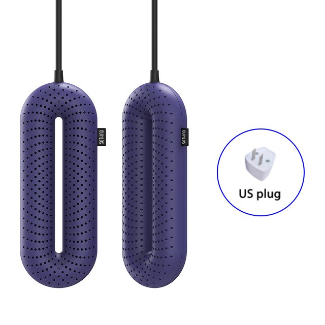 Xiaomi Sothing zero-jeden przenośne domowe sterylizacja elektryczna buty robić butów suszarka robić suszenia w stałej temperaturze dezodoryzacja: purpurowy add US wtyczka