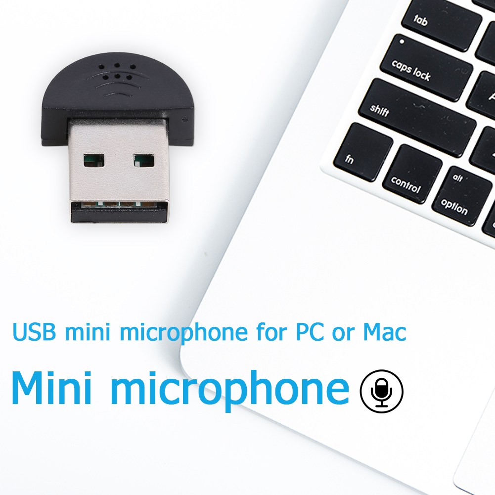 Adaptador de audio de micrófono USB portátil Conexión directa para computadora PC