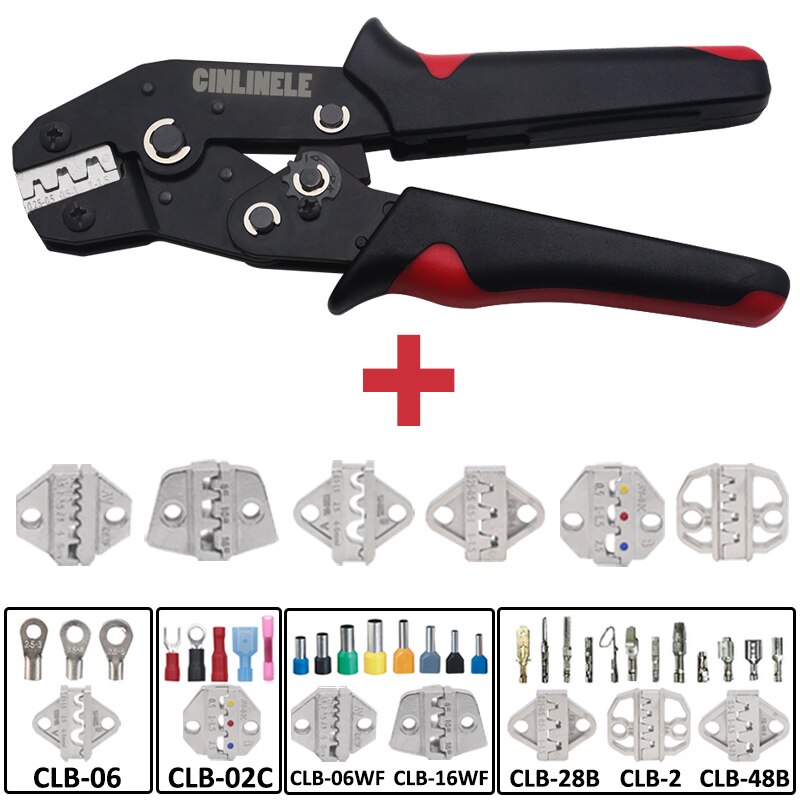 Ferrule Crimping Tool, Square Jaw Wire Crimper 16-4 Awg 30-5 (0.08