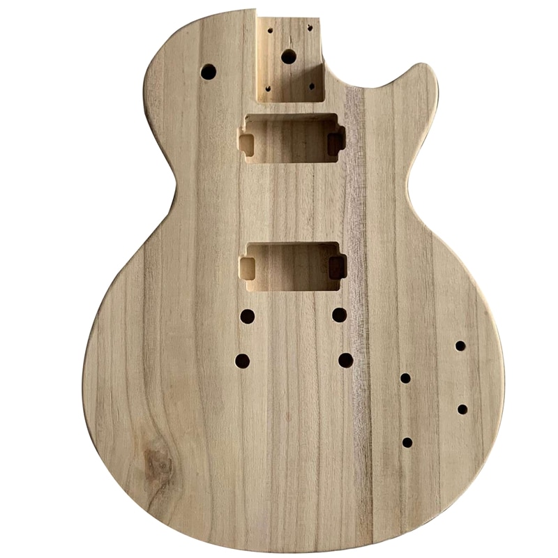 Corps de guitare électrique en bois, inachevé, fait à la main en noyer, pièce de remplacement