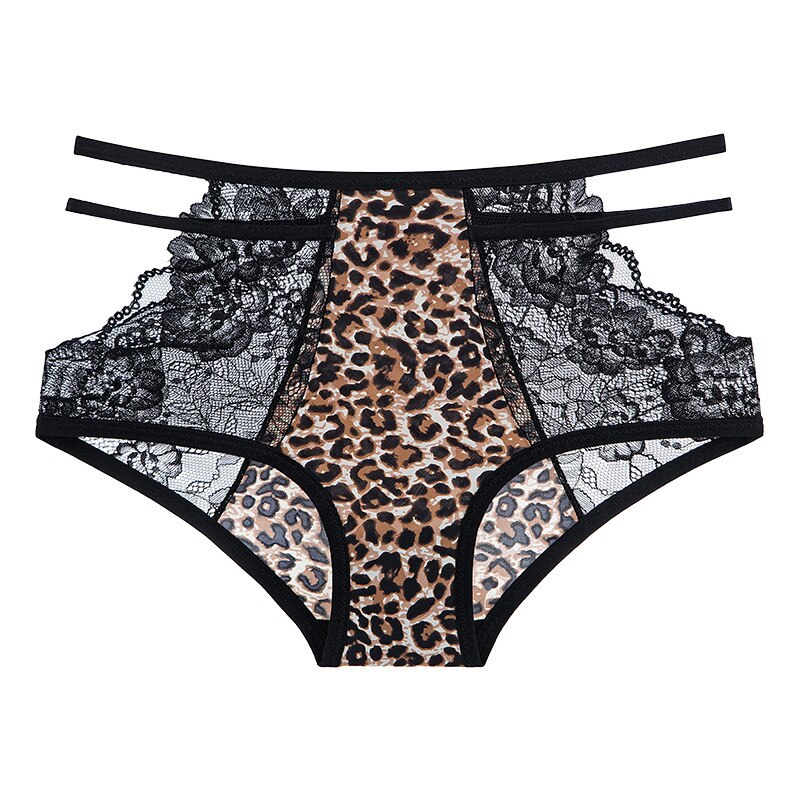 Ropa interior de mujer, bragas de encaje sexis de talla grande, bragas de seda helada de cintura alta, calzoncillos calados sin costuras a la , lencería femenina: XL / Azul cielo