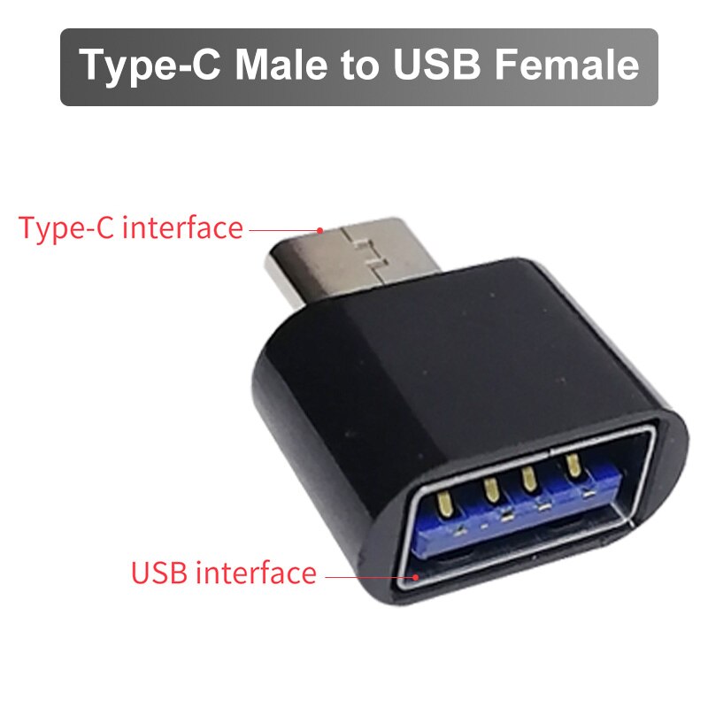 USB Zu Typ C OTG Adapter USB USB-C Männlich Zu Micro USB Typ-c Weibliche Konverter Für Macbook Samsung s20 USBC OTG Anschluss: Type C to USB Female